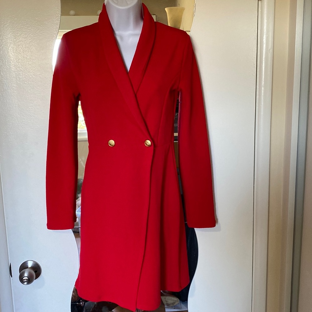 Gorgeous Red Blazer Dress